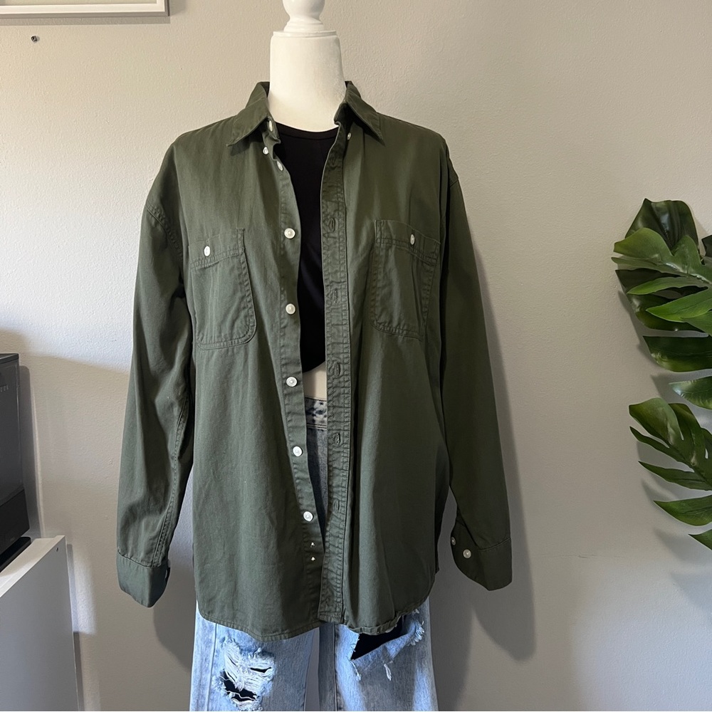 Faded Glory Men Green Long Sleeves